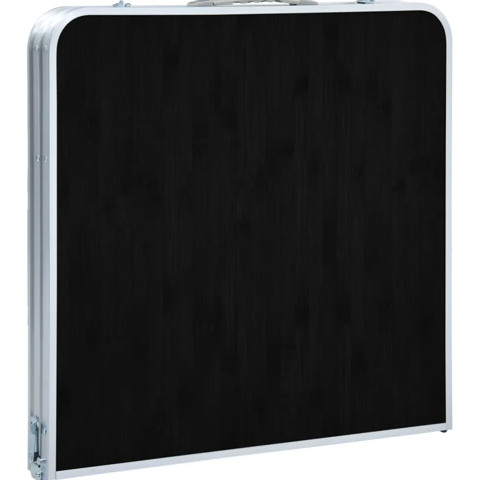 vidaXL Campingtafel inklapbaar 120x60 cm aluminium grijs