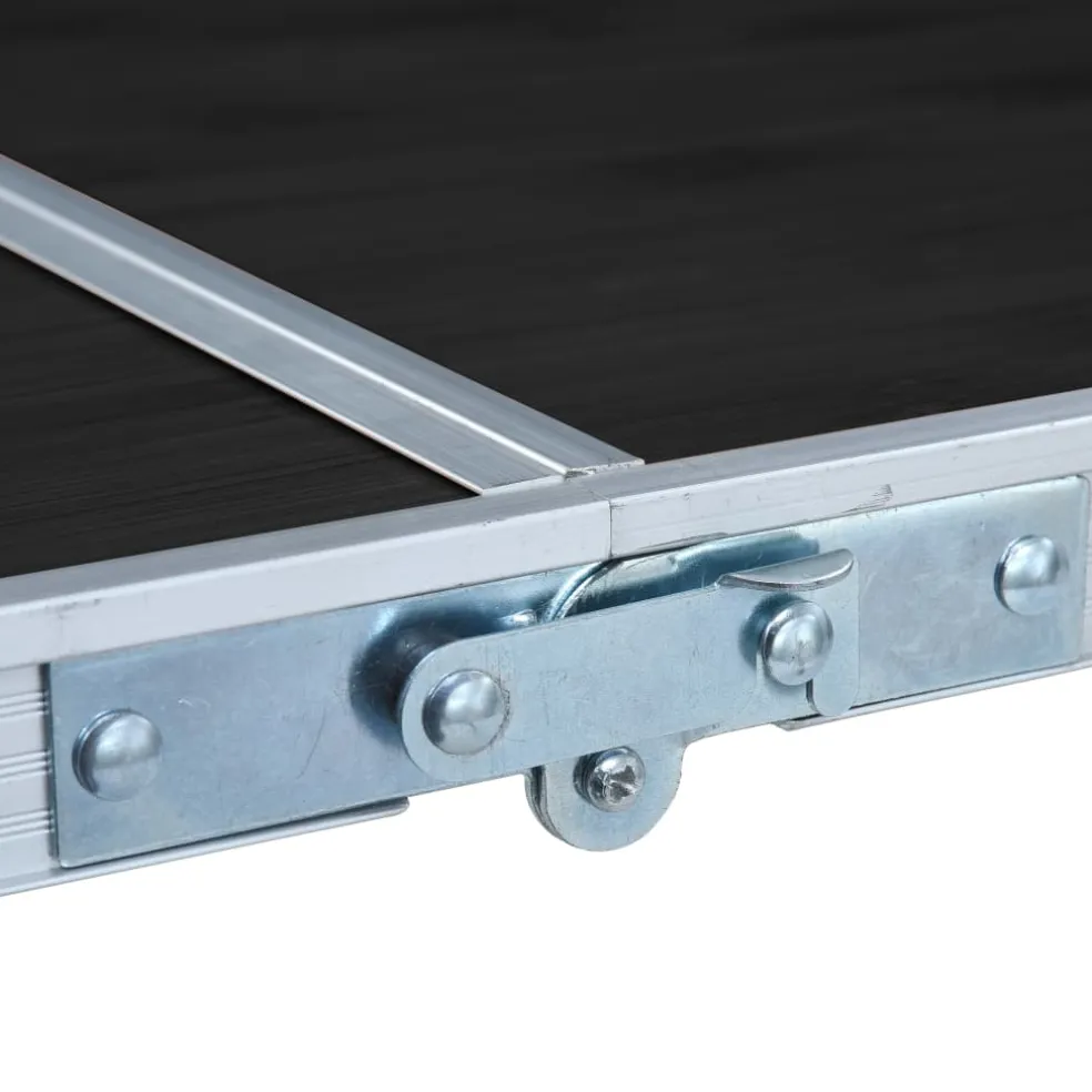 vidaXL Campingtafel inklapbaar 120x60 cm aluminium grijs