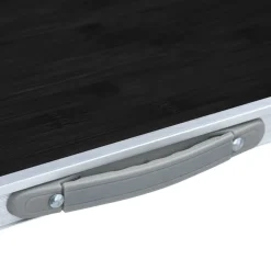 vidaXL Campingtafel inklapbaar 120x60 cm aluminium grijs