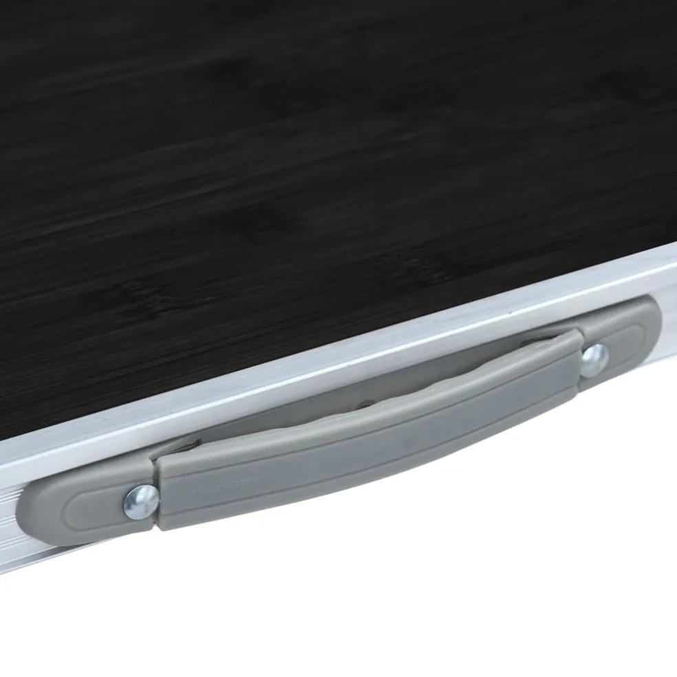 vidaXL Campingtafel inklapbaar 120x60 cm aluminium grijs