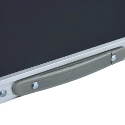 vidaXL Campingtafel inklapbaar 60x45 cm aluminium grijs