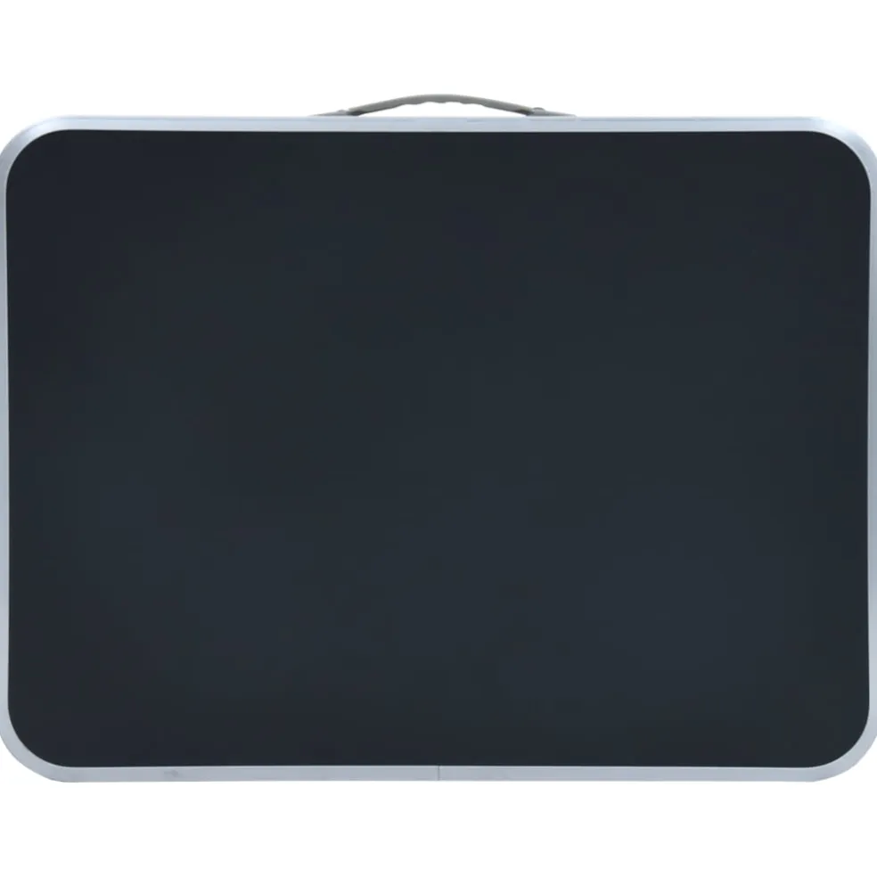 vidaXL Campingtafel inklapbaar 60x45 cm aluminium grijs