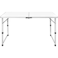 vidaXL Campingtafel inklapbaar en verstelbaar 120x60 cm aluminium