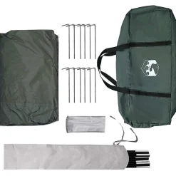vidaXL Camping Tarp Waterbestendig Legergroen 550 x 400 x 230 cm
