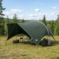 vidaXL Camping Tarp Waterbestendig Legergroen 550 x 400 x 230 cm