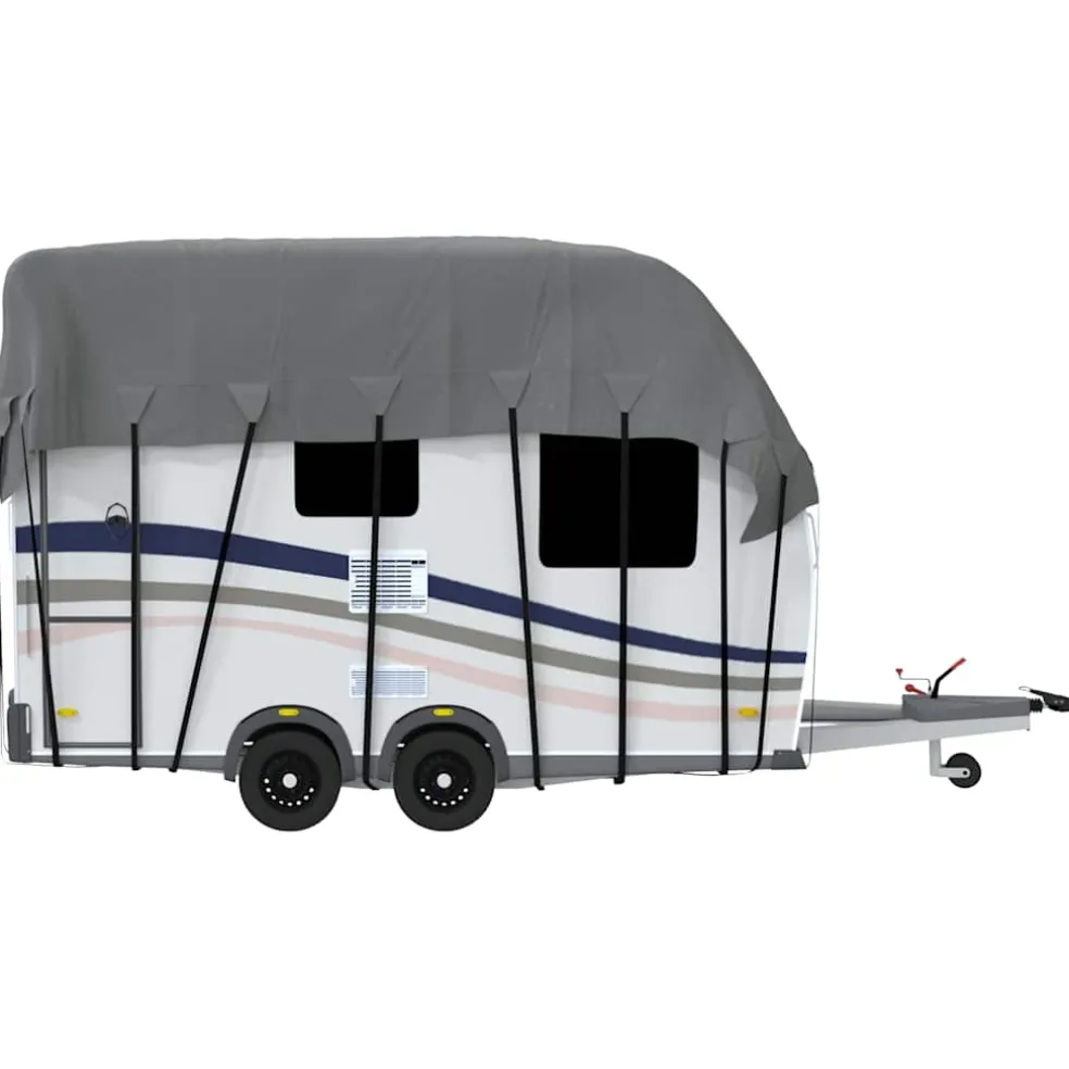 vidaXL Caravan dakbedekking 500x300 cm vliesvlies grijs