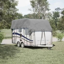 vidaXL Caravan dakbedekking 500x300 cm vliesvlies grijs