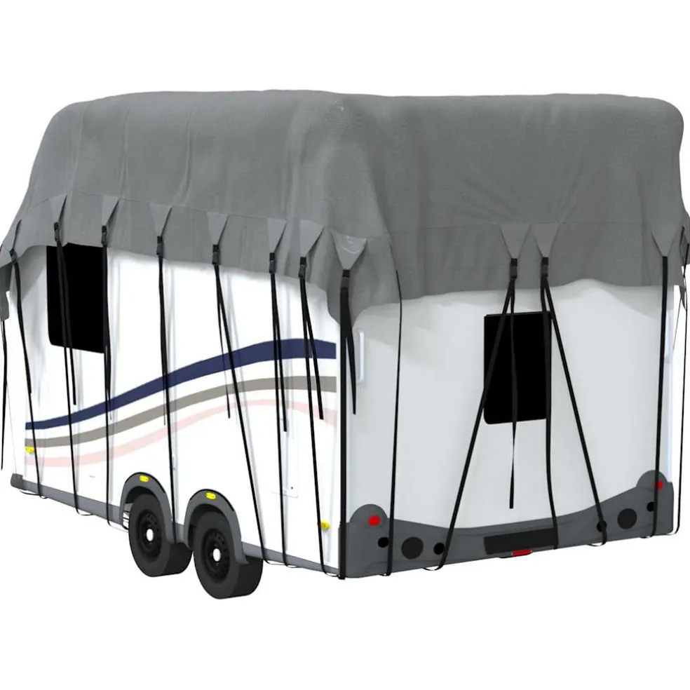 vidaXL Caravan dakbedekking 500x300 cm vliesvlies grijs