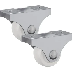 vidaXL Caster 2 st Wit 42 x 11,5 x 29 mm IJzer