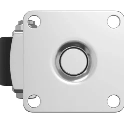 vidaXL Caster 2 st Zilver 44,1 x 44,1 x 1,95 mm Nylon