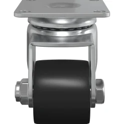 vidaXL Caster 2 st Zilver 44,1 x 44,1 x 1,95 mm Nylon