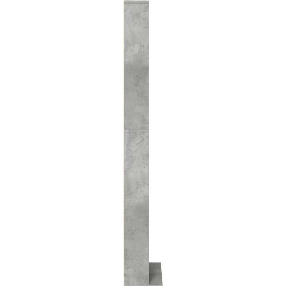 vidaXL CD Kast Betongrijs 33 x 23,5 x 175 cm Bewerkt hout