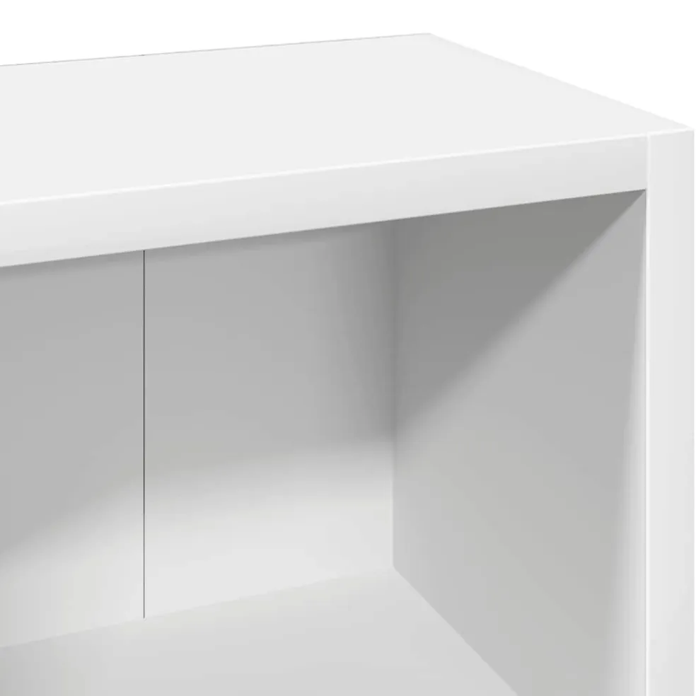 vidaXL Cd-kasten 2 st 21x16x93,5 bewerkt hout wit