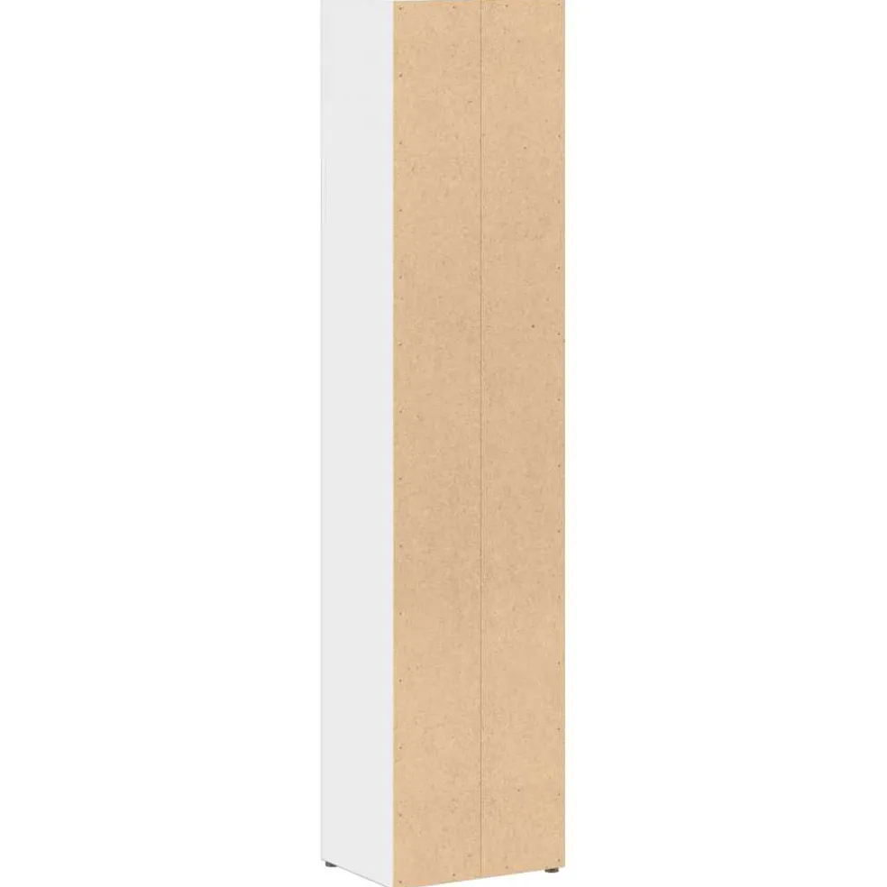 vidaXL Cd-kasten 2 st 21x16x93,5 bewerkt hout wit