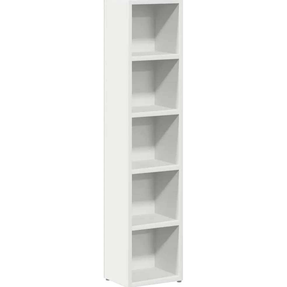 vidaXL Cd-kasten 2 st 21x16x93,5 bewerkt hout wit