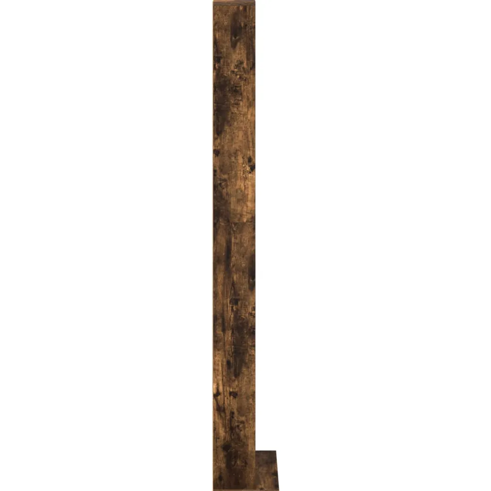 vidaXL CD Kast Gerookt eiken 33 x 23,5 x 175 cm Bewerkt hout