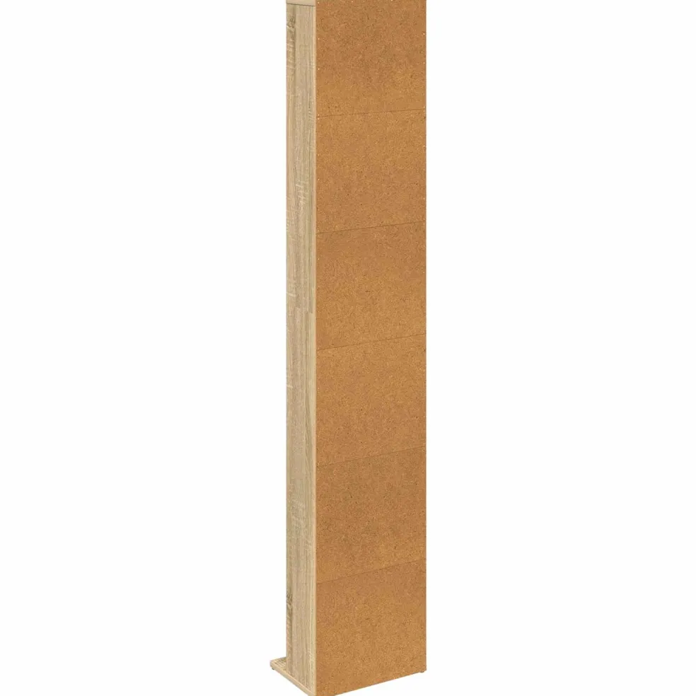 vidaXL CD Kast Sonoma Eiken 33 x 23,5 x 175 cm Bewerkt hout
