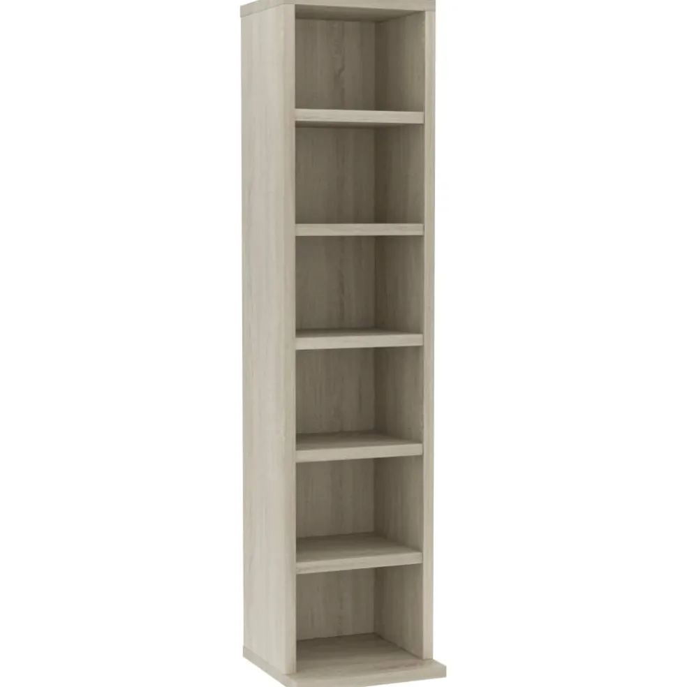 vidaXL Cd-kast 21x20x88 cm bewerkt hout sonoma eikenkleurig