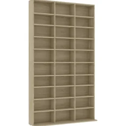 vidaXL Cd-kast 102x23x177,5 cm bewerkt hout sonoma eikenkleurig