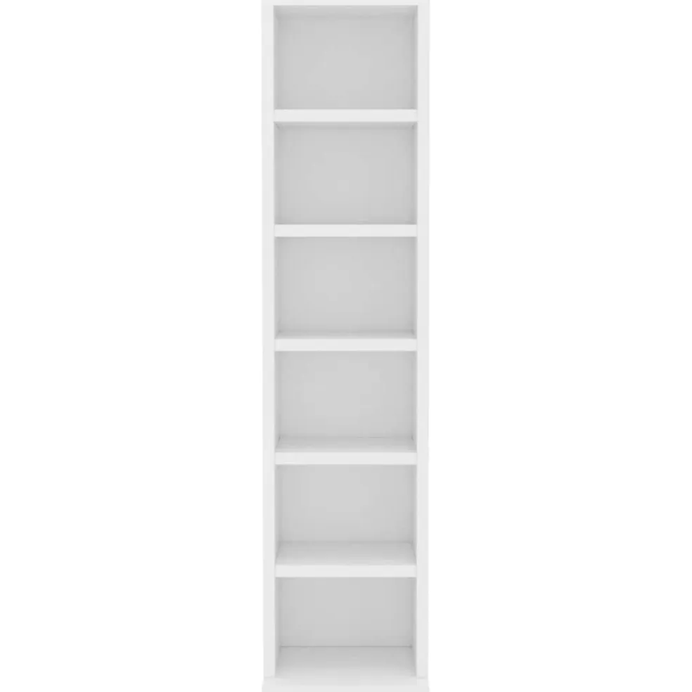 vidaXL Cd-kast 21x20x88 cm bewerkt hout wit