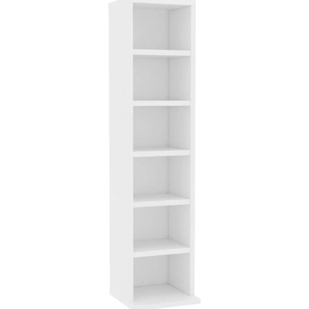 vidaXL Cd-kast 21x20x88 cm bewerkt hout wit