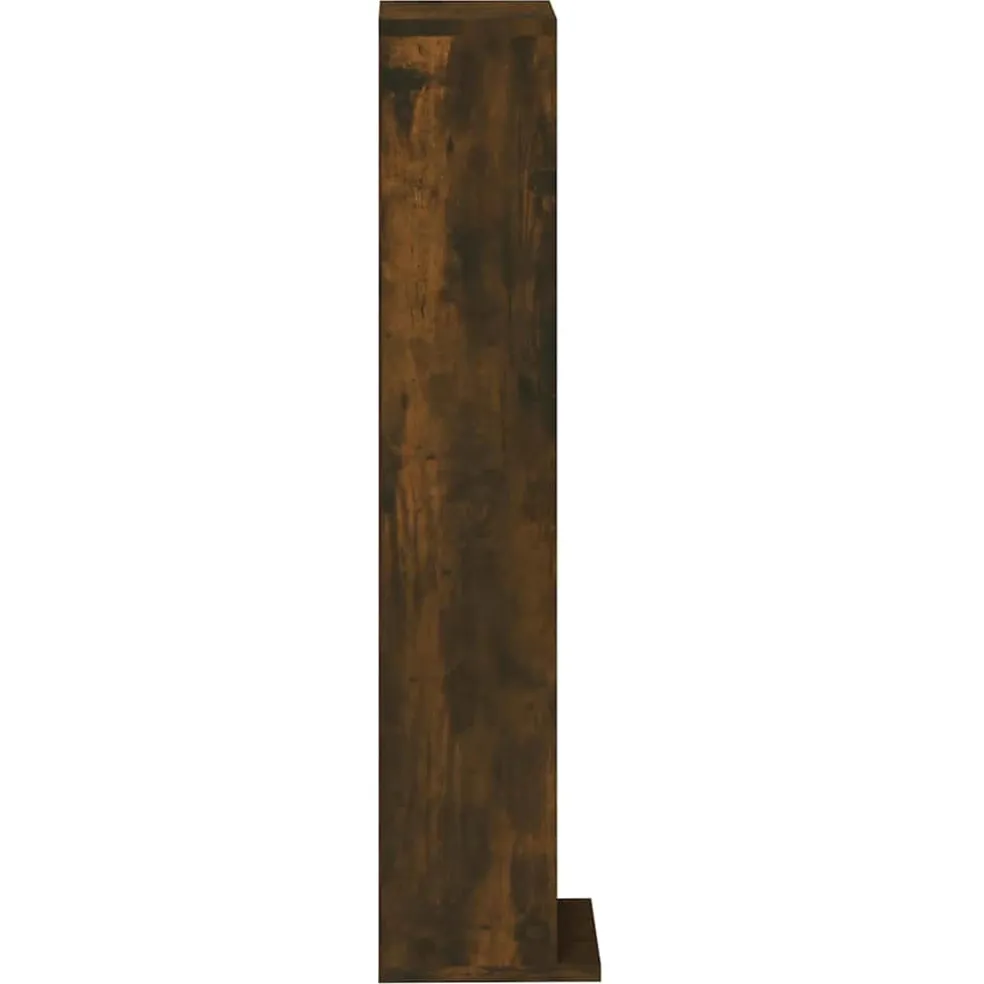 vidaXL Cd-kast 21x20x88 cm bewerkt hout gerookt eikenkleurig
