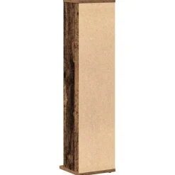 vidaXL Cd-kast 21x20x88 cm bewerkt hout oud houtkleurig