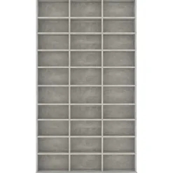 vidaXL Cd-kast 102x23x177,5 cm bewerkt hout betongrijs