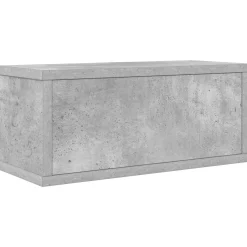 vidaXL CD Opslag Rek Betongrijs 40 x 17 x 17 cm Bewerkt hout