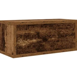 vidaXL CD Opslag Rek Eikenhout 40 x 17 x 17 cm Bewerkt hout