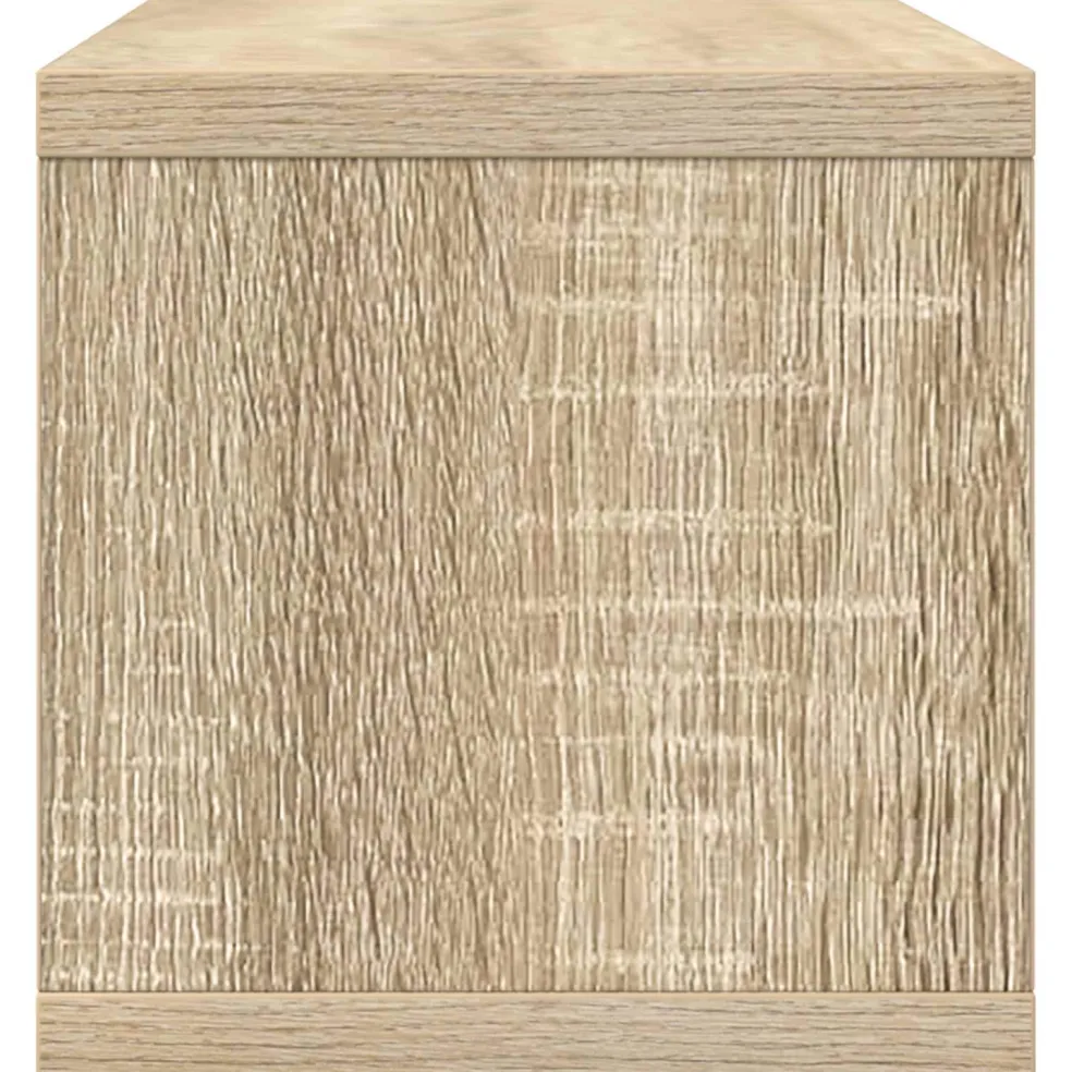 vidaXL CD Opslag Rek Sonoma Eiken 40 x 17 x 17 cm Bewerkt hout