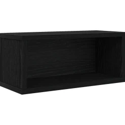 vidaXL CD Opslag Rek Zwart eiken 40 x 17 x 17 cm Bewerkt hout