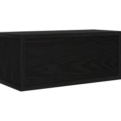 vidaXL CD Opslag Rek Zwart eiken 40 x 17 x 17 cm Bewerkt hout
