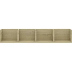 vidaXL Cd-wandschap 100x18x18 cm bewerkt hout sonoma eikenkleurig