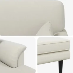 vidaXL Chaise longue Crèmekleurig fluweel