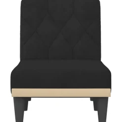 vidaXL Chaise longue fluweel zwart
