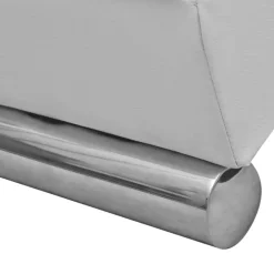vidaXL Chaise longue kunstleer wit