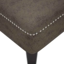 vidaXL Chaise longue kussen en rechterarmleuning kunstleer donkergrijs