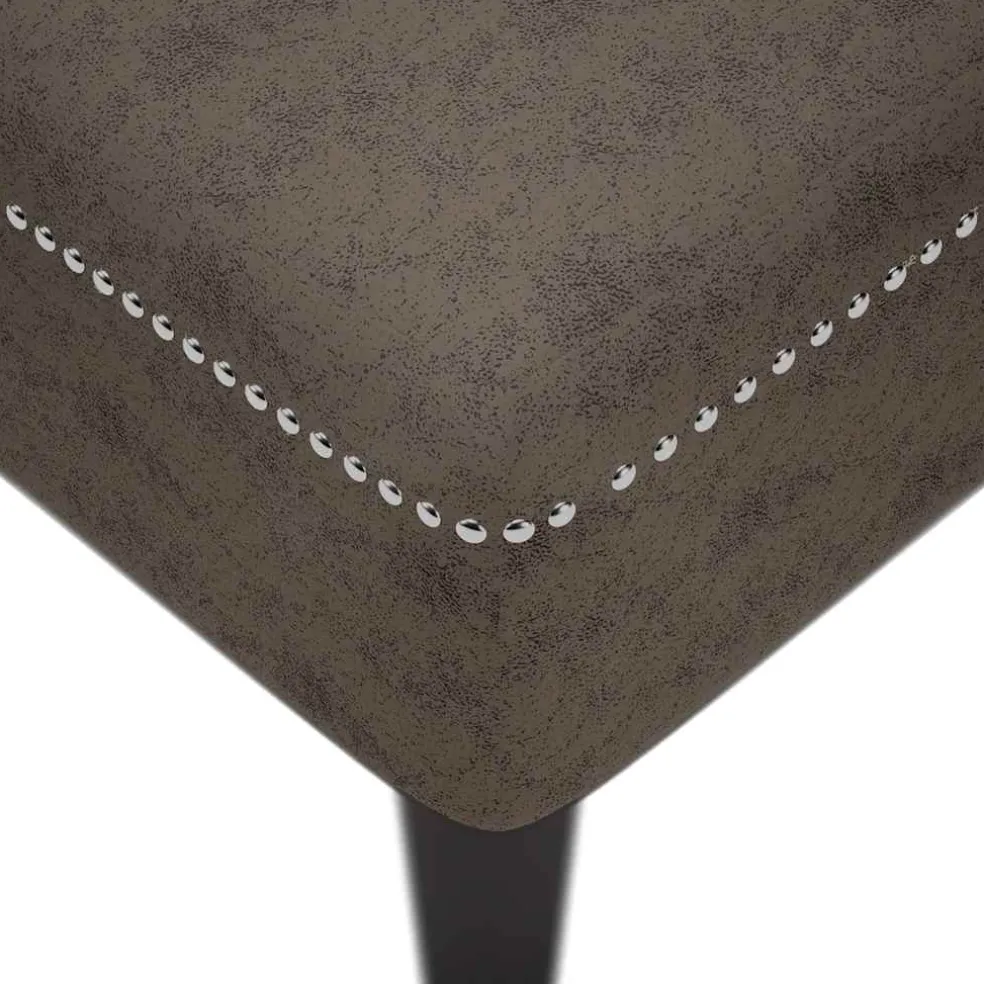 vidaXL Chaise longue kussen en rechterarmleuning kunstleer donkergrijs