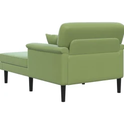 vidaXL Chaise longue Lichtgroen fluweel