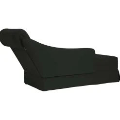 vidaXL Chaise longue met bolster en rechterarmleuning fluweel zwart