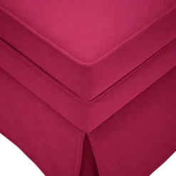 vidaXL Chaise longue met bolster en rechterarmleuning fluweel wijnrood