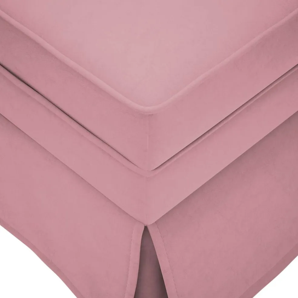 vidaXL Chaise longue met bolster en rechterarmleuning fluweel roze