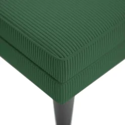 vidaXL Chaise longue met kussen corduroy stof donkergroen