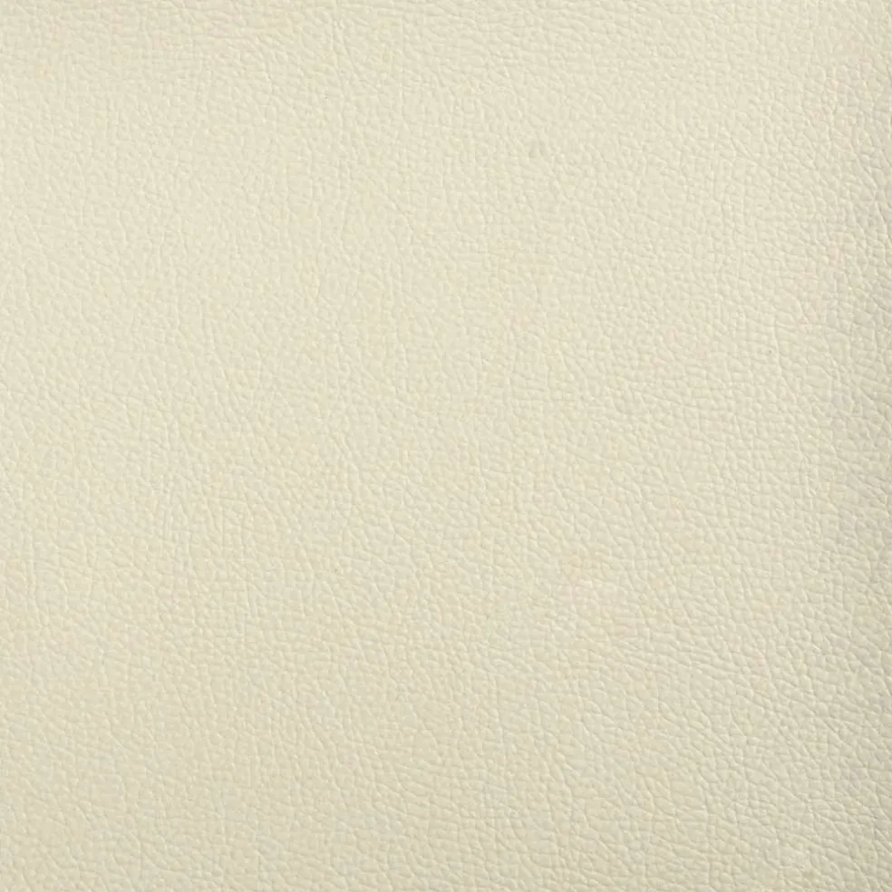 vidaXL Chaise longue met kussens kunstleer crème