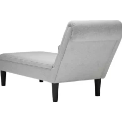 vidaXL Chaise longue met kussen corduroy stof blauw