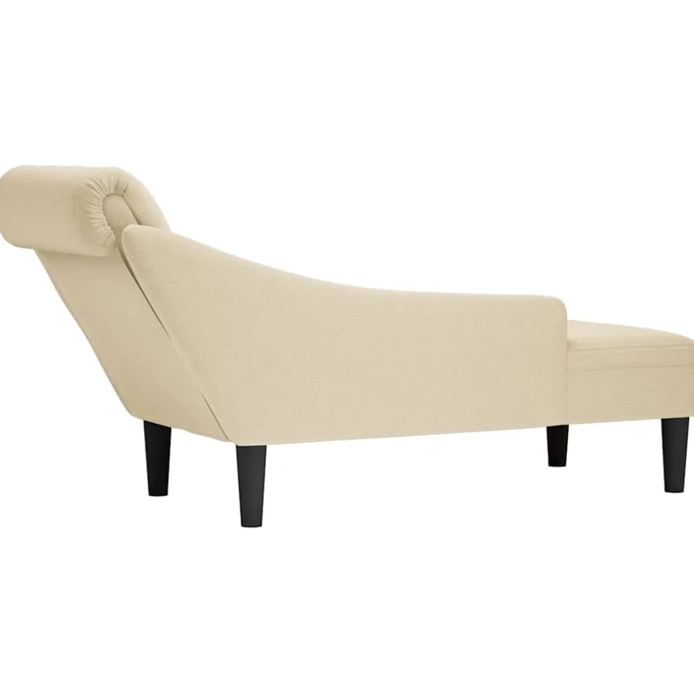 vidaXL Chaise longue met kussen&rechterarmleuning fluweel donkergrijs