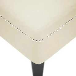 vidaXL Chaise longue met kussen&rechterarmleuning fluweel crèmekleurig