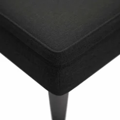 vidaXL Chaise longue met kussen en rechterarmleuning stof zwart