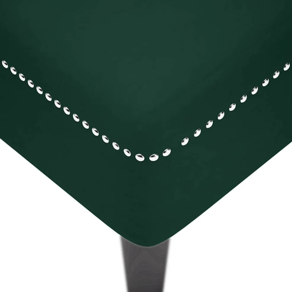 vidaXL Chaise longue met kussen&rechterarmleuning fluweel donkergroen